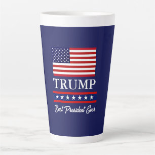 TASSE LATTE PRÉSIDENT DONALD TRUMP MEILLEUR PRÉSIDENT JAMAIS