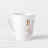 Tasse Latte Pretty in Pink White Nail Polish (Angle gauche)