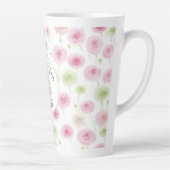 Tasse Latte Pretty Pink Mint Ranunculus   (Droite)