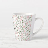 Tasse Latte Pretty Pink Roses Floral   (Droite)