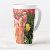 Tasse Latte Pretty Spring Tulip (Angle droit)
