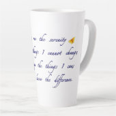 Tasse Latte Prière de sérénité (Angle droit)