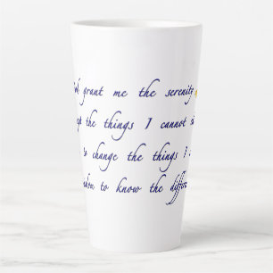 Tasse Latte Prière de sérénité