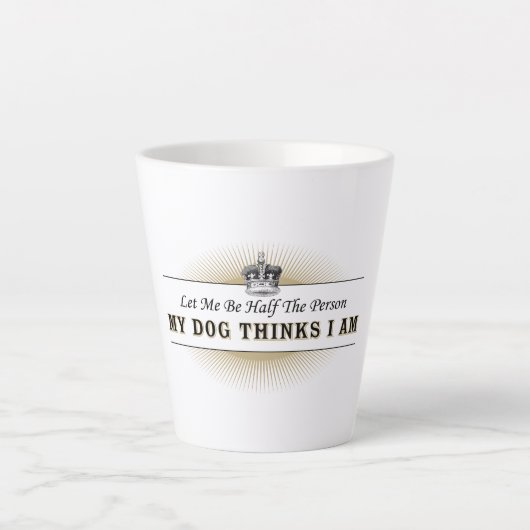 Tasse Latte Prière des propriétaires de chiens (Devant)