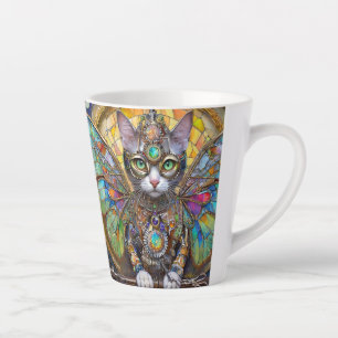 Tasse Latte Prince Kitty Chat de la Brigade de l'Aile de Papil