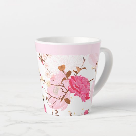 Tasse Latte printemps (Angle droit)