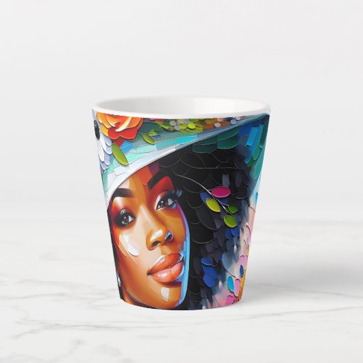 Tasse Latte Printemps Un Dimanche Matin (Devant)