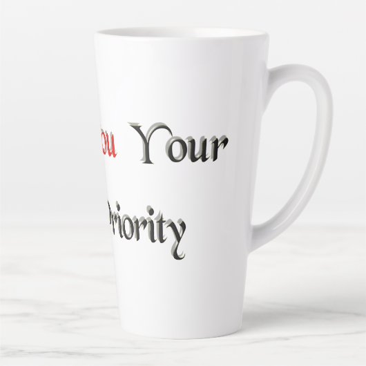 Tasse Latte Priorité 1 (Droite)