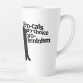 Tasse Latte pro-cats pro-choice pro-feminism (Droite)