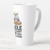 Tasse Latte Problèmes de chimie - Mole (Angle droit)