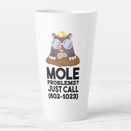 Tasse Latte Problèmes de chimie - Mole (Devant)