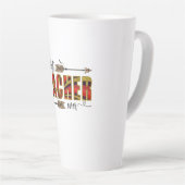 Tasse Latte Professeur Art Meilleur enseignant Evers (Angle droit)