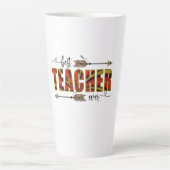 Tasse Latte Professeur Art Meilleur enseignant Evers (Devant)