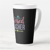 Tasse Latte Professeur d'art béni enseignant (Angle droit)