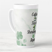 Tasse Latte Professeur de la Saint-Patrick (Angle gauche)