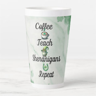 Tasse Latte Professeur de la Saint-Patrick