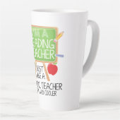 Tasse Latte Professeur de lecture  (Angle droit)