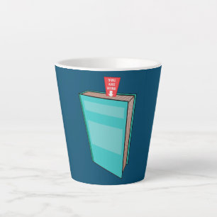 Tasse Latte Professeur de lecture drôle Livre de ver de biblio