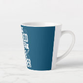 Tasse Latte Professeur de mathématiques à la retraite Je suis  (Droite)