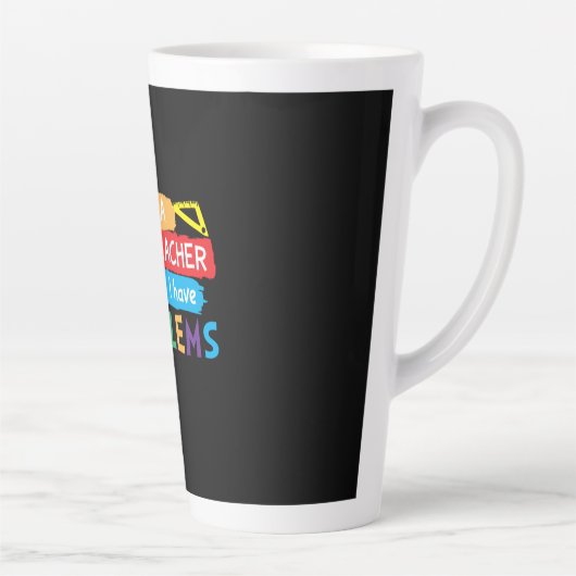 Tasse Latte Professeur De Maths Je Suis Enseignant En Maths (Droite)