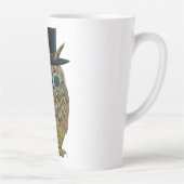 Tasse Latte Professeur Owl Le Dapper Avian Scientifique (Droite)