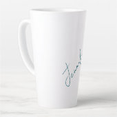 Tasse Latte Professional elegant modern minimalist plain (Angle gauche)