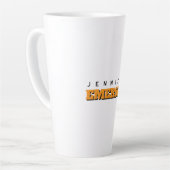 Tasse Latte Professional minimalist modern plain name (Angle gauche)
