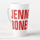 Tasse Latte Professionnel minimaliste moderne en blanc (Angle gauche)