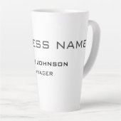 Tasse Latte Professionnel Moderne Plain Simple (Angle droit)