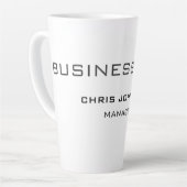 Tasse Latte Professionnel Moderne Plain Simple (Angle gauche)