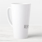 Tasse Latte Professionnel Unique Classique Simple Votre Nom (Angle gauche)