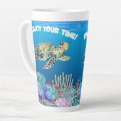 Tasse Latte Profitez de la tortue (Angle gauche)