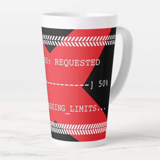 Tasse Latte Progress Bar (Angle droit)