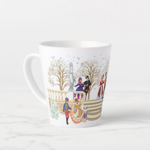 Tasse Latte Promenade hivernale