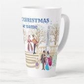 Tasse Latte Promenade hivernale (Angle droit)