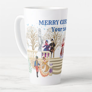Tasse Latte Promenade hivernale
