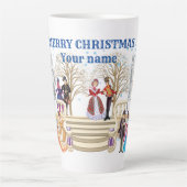 Tasse Latte Promenade hivernale (Devant)