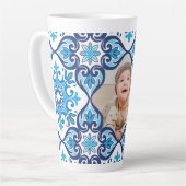 Tasse Latte Propre image, Azulejos bleus et blancs (Angle gauche)