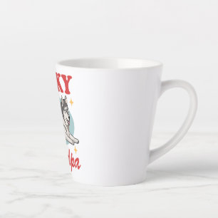 Tasse Latte Propriétaire de chiens Husky Grandpa Sibérien Husk