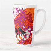 Tasse Latte Propriétés du lac Geranium Asemic (Droite)