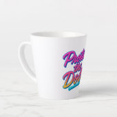 Tasse Latte Protect the Dolls Neon Retro Art (Angle gauche)
