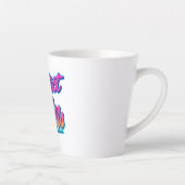 Tasse Latte Protect the Dolls Neon Retro Art (Droite)