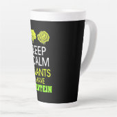 Tasse Latte Protéine have de Keep Calm Plants (Angle droit)