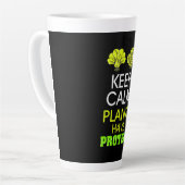 Tasse Latte Protéine have de Keep Calm Plants (Angle gauche)