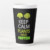 Tasse Latte Protéine have de Keep Calm Plants (Devant)
