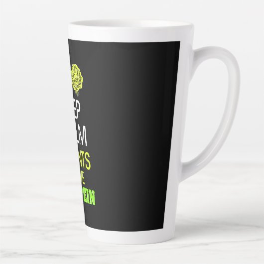 Tasse Latte Protéine have de Keep Calm Plants (Droite)