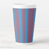 Tasse Latte Prune Poussiéreux Bleu (Devant)