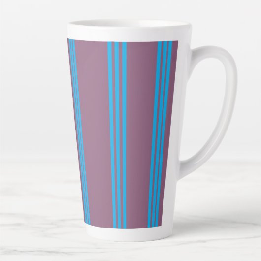 Tasse Latte Prune Poussiéreux Bleu (Droite)
