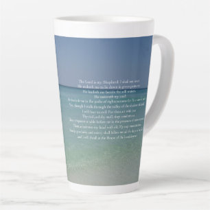 Tasse Latte Psaume 23 Le Seigneur est Mon Berger Belle Plage