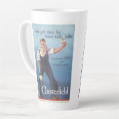 Tasse Latte Publicité Chesterfield Cigarettes vintage (Angle gauche)